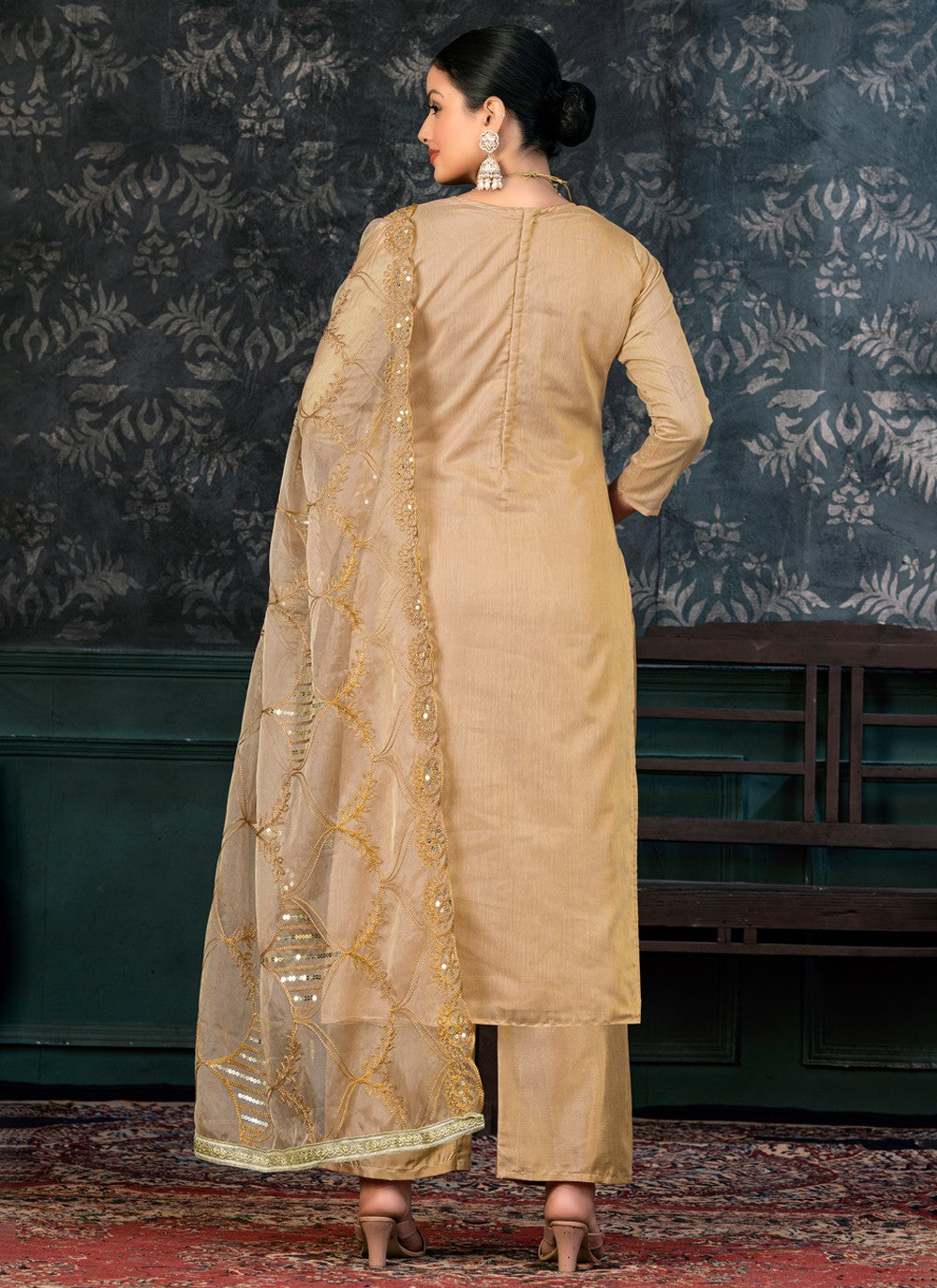 Organza Salwar Suit - T1361