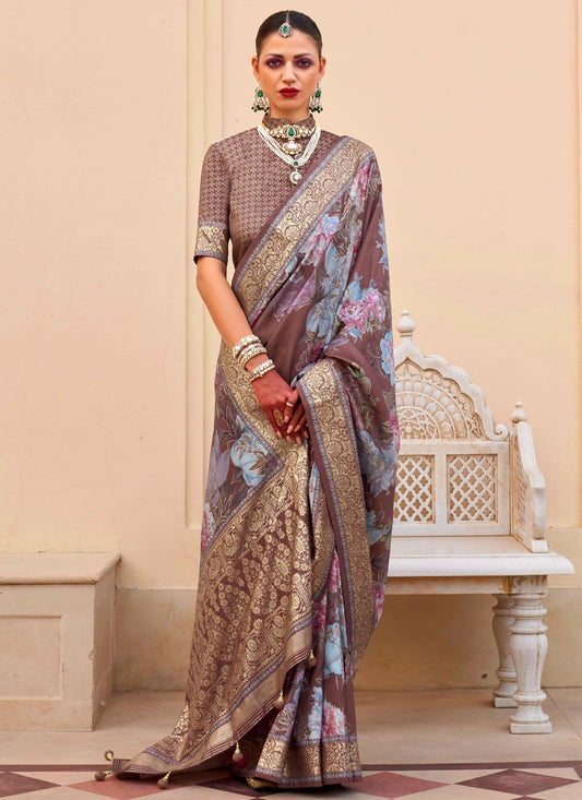 Classic Border Work Silk Saree - S7277