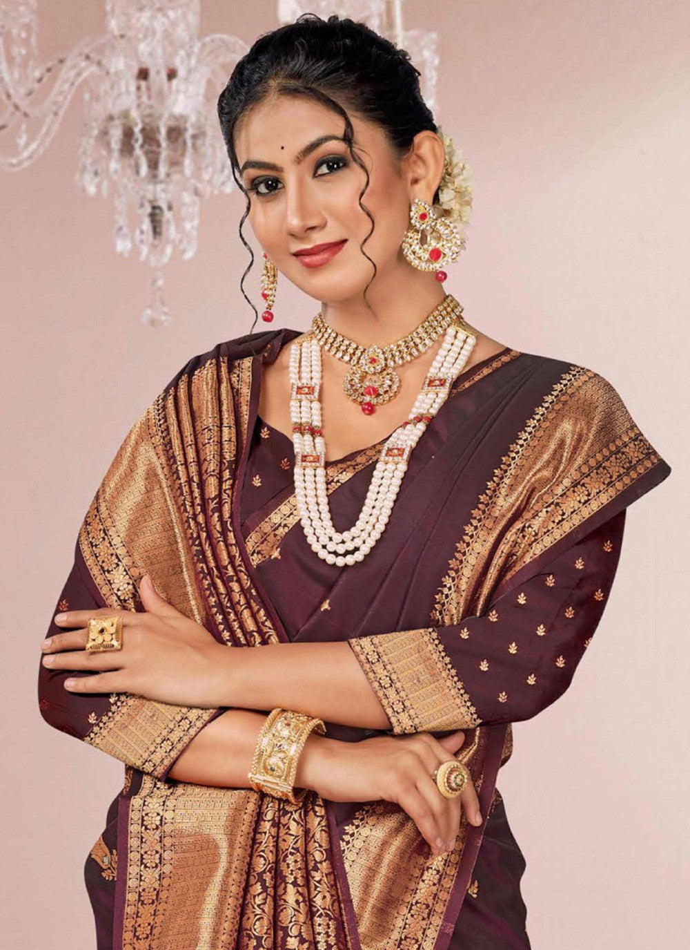 Traditional Woven Silk Saree - S7350