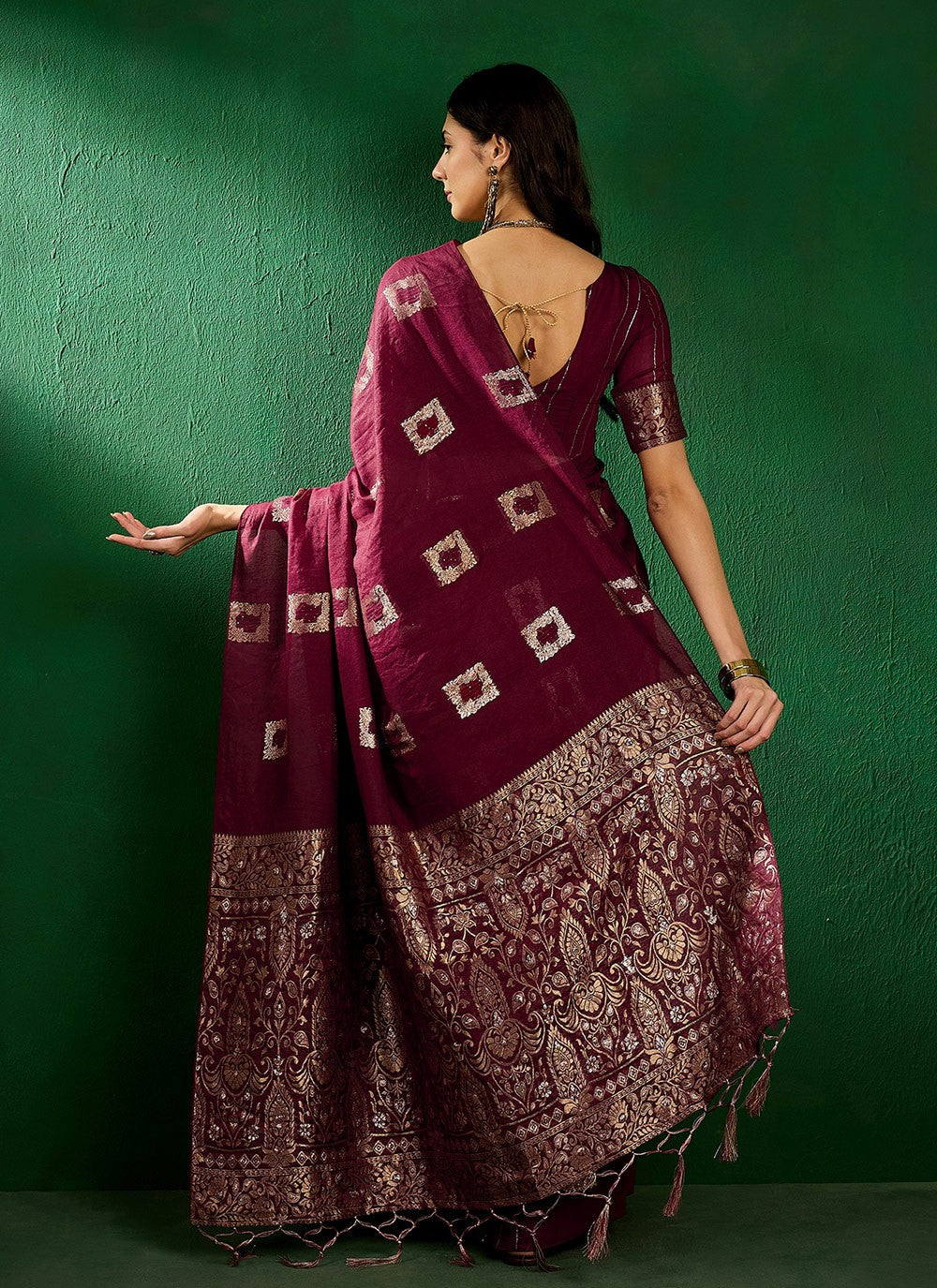 Casual Woven Art Silk Saree - S7308