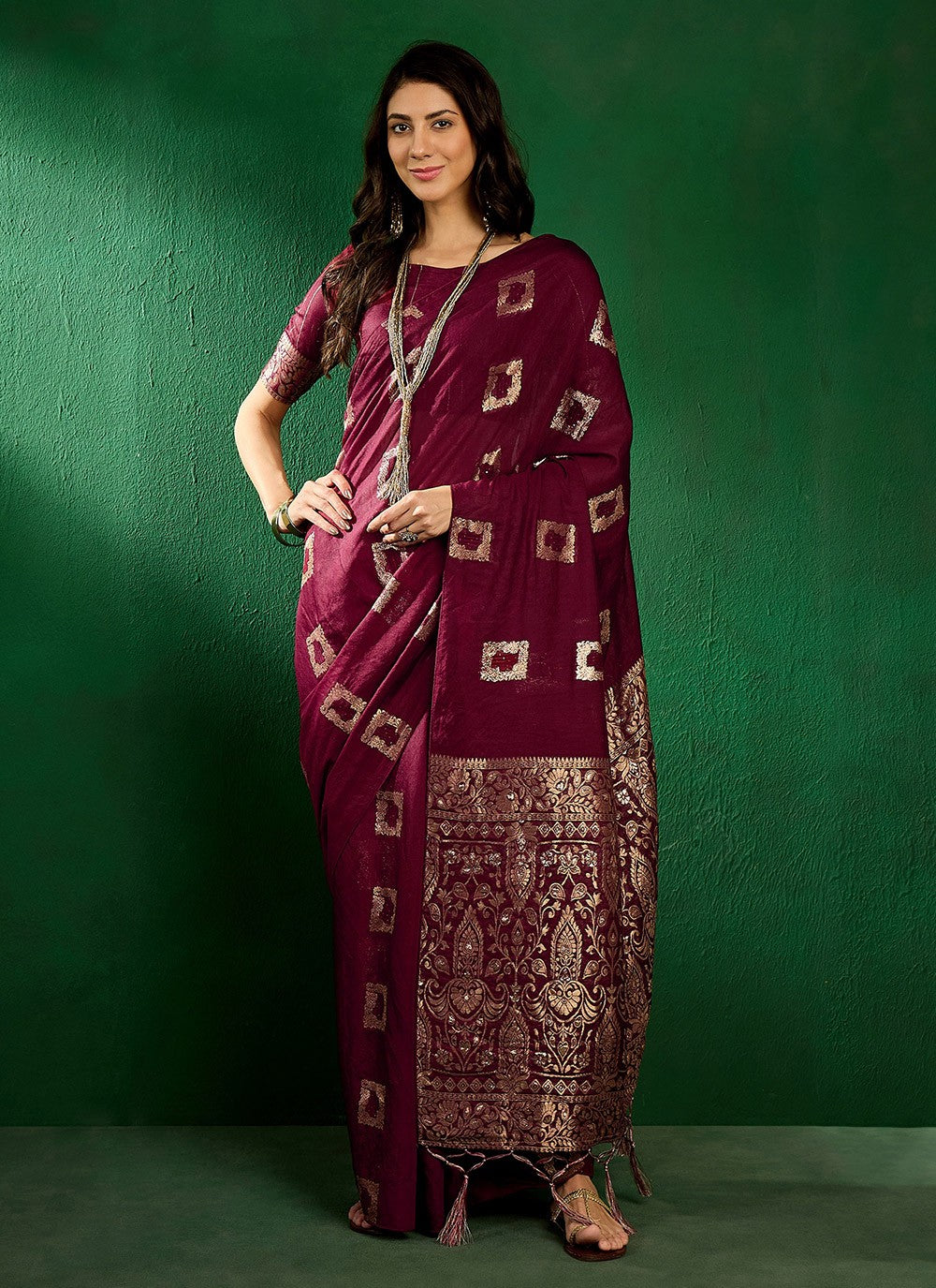 Casual Woven Art Silk Saree - S7308