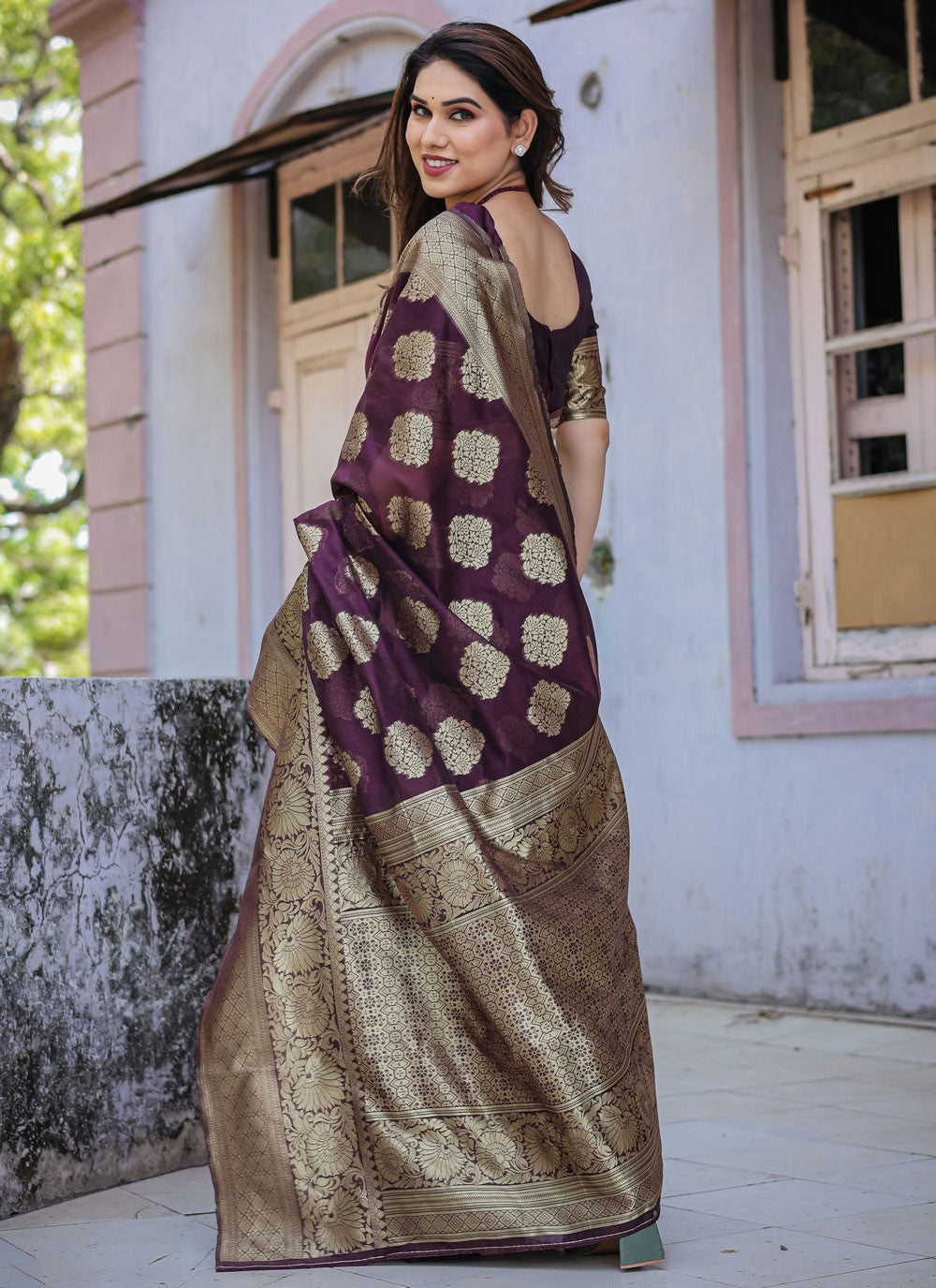 Classic Woven Chanderi Silk Saree - S7288