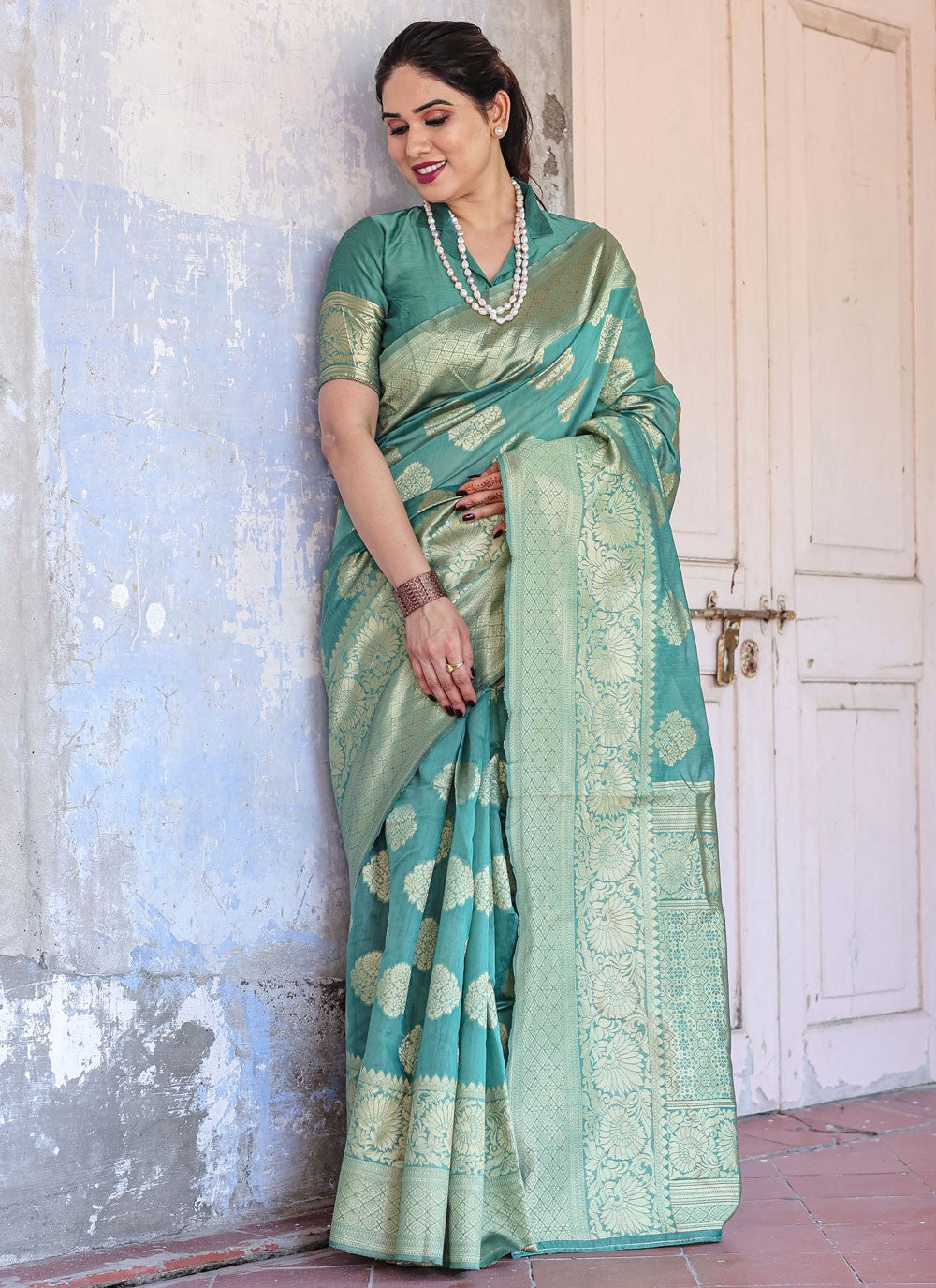 Classic Woven Chanderi Silk Saree - S7288
