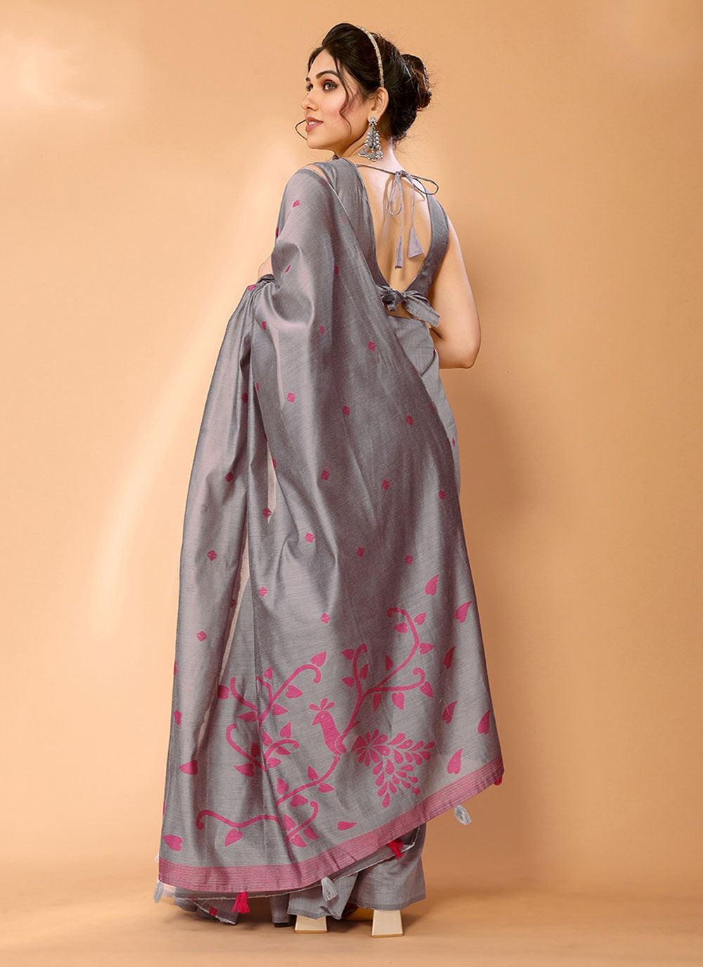 Classic Woven Chanderi Silk Saree - S7247