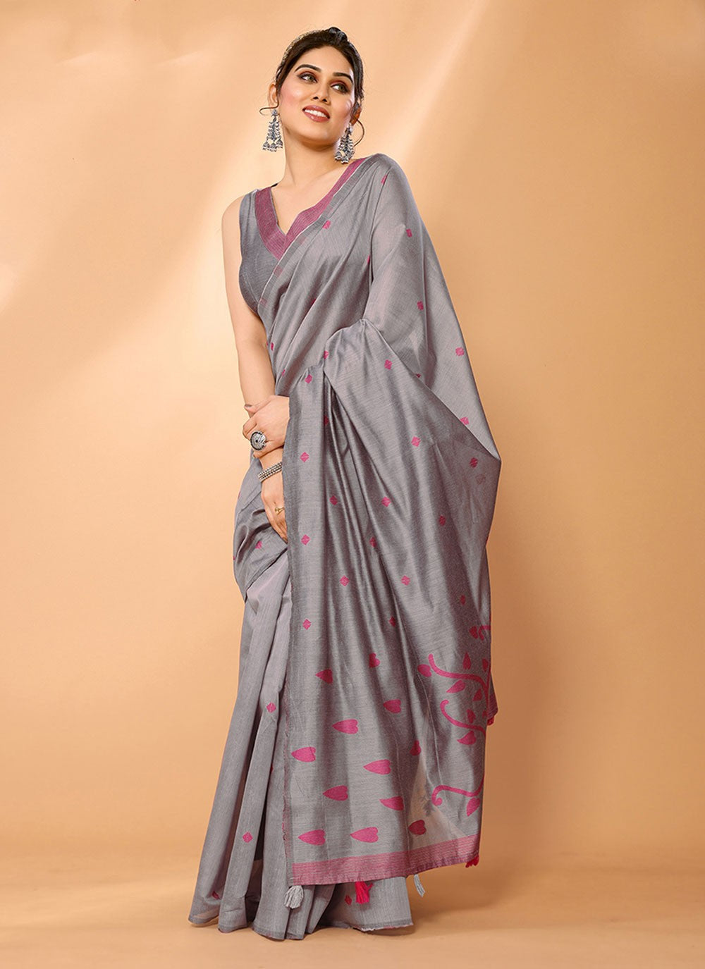 Classic Woven Chanderi Silk Saree - S7247