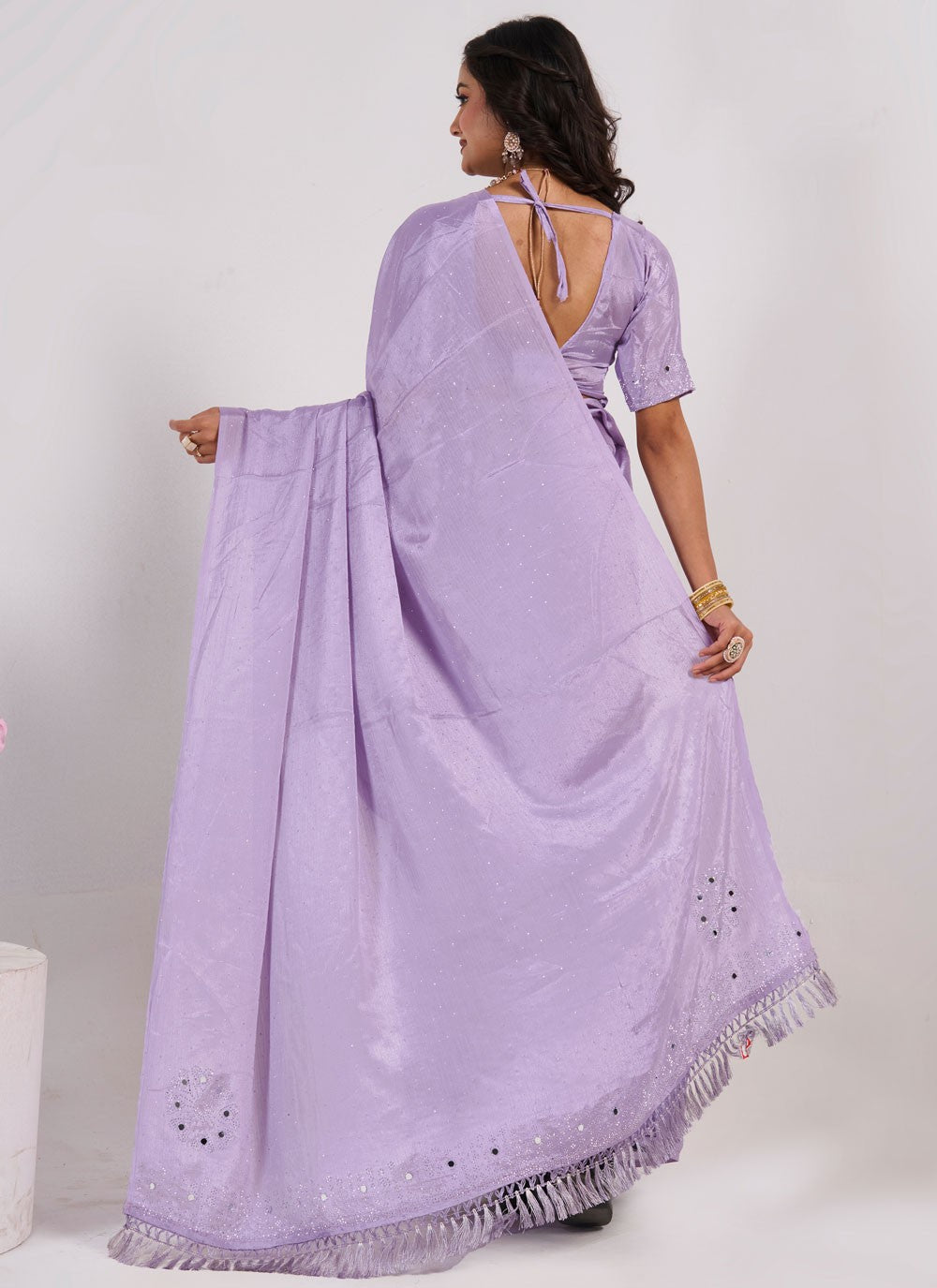 Traditional Mirror Lavender Chinon S13036