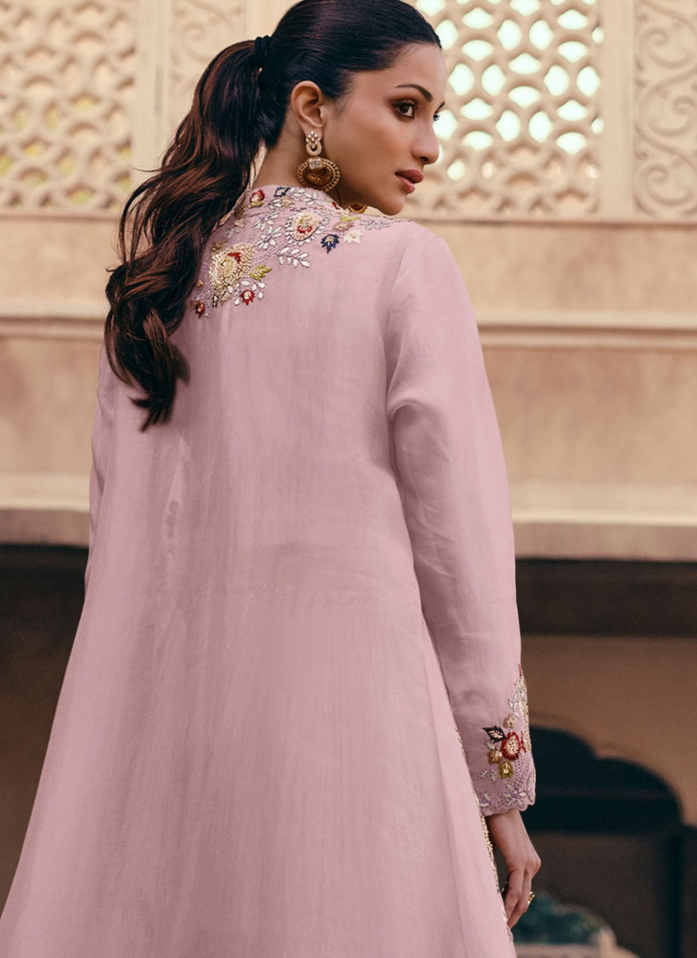 Chinon Mehandi & Sangeet, Reception Readymade Lehenga Choli L3640