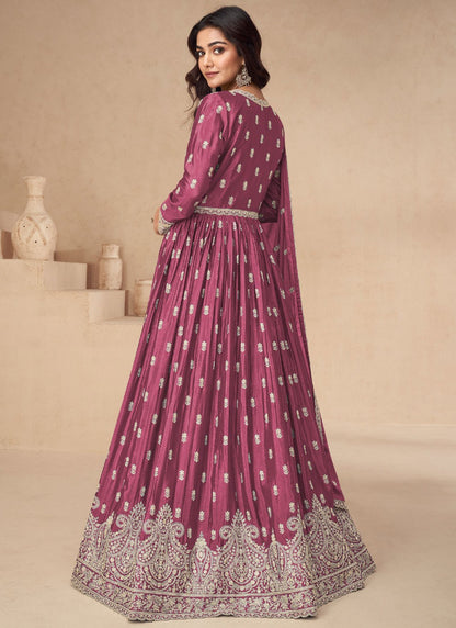 Embroidered Chinon, Silk Readymade Lehenga Choli - L2880