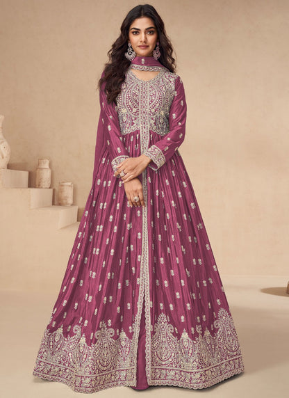 Embroidered Chinon, Silk Readymade Lehenga Choli - L2880