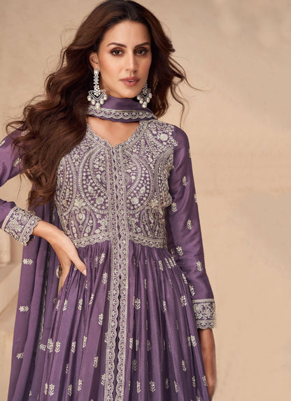 Embroidered Chinon, Silk Readymade Lehenga Choli - L2880