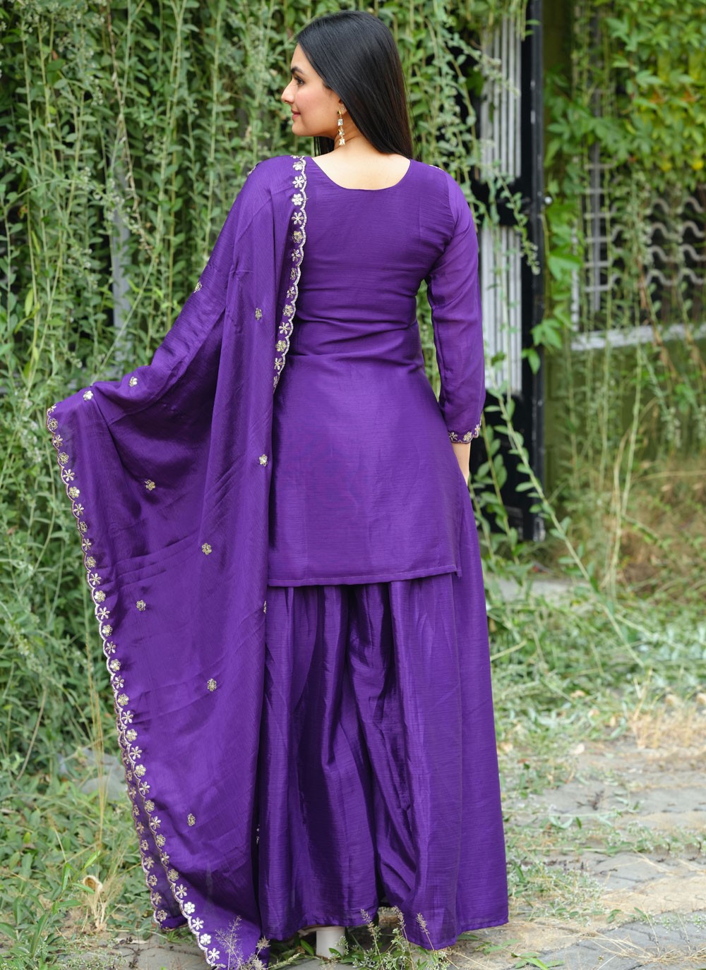 Archive Embroidered, Sequins, Zari 316464 Violet T6728
