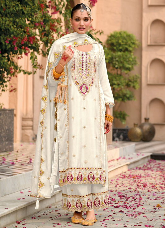 Archive Embroidered, Mirror, Zari 316672 White T6784