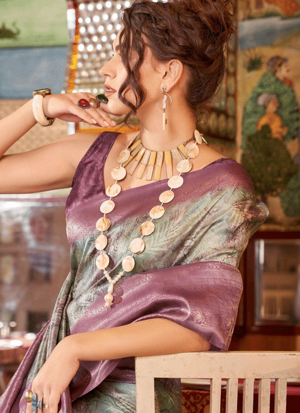 Classic Fancy Work Silk Saree - S6380