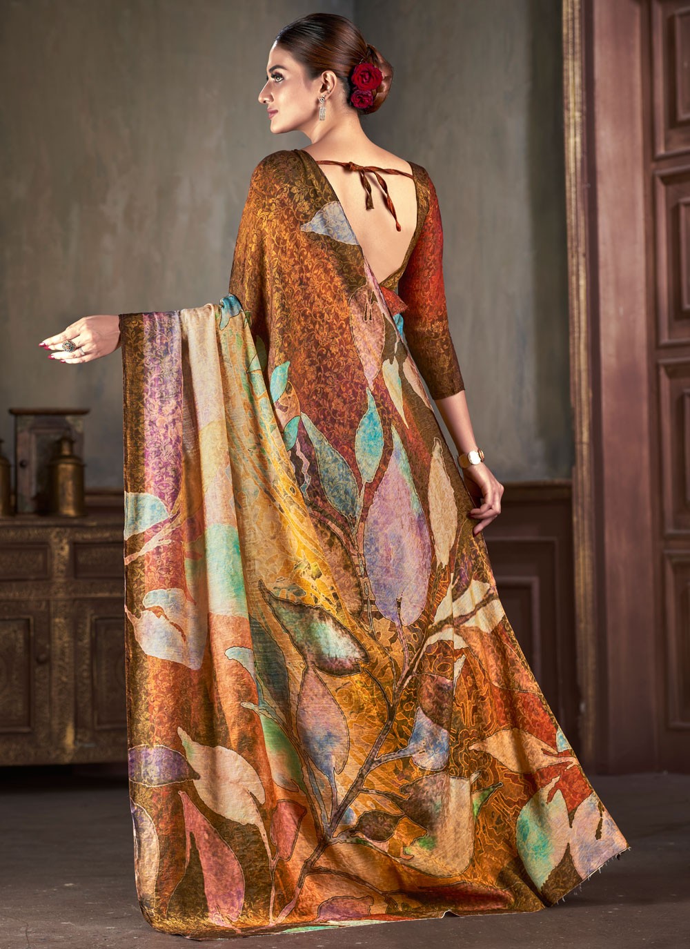 Classic Jacquard Work Silk Saree - S7402