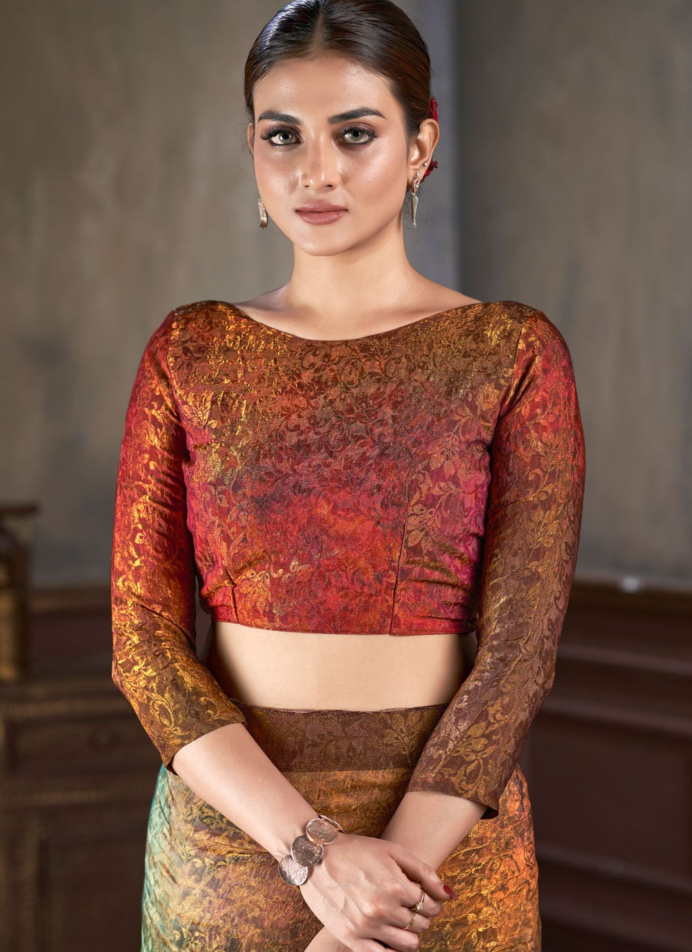 Classic Jacquard Work Silk Saree - S7402