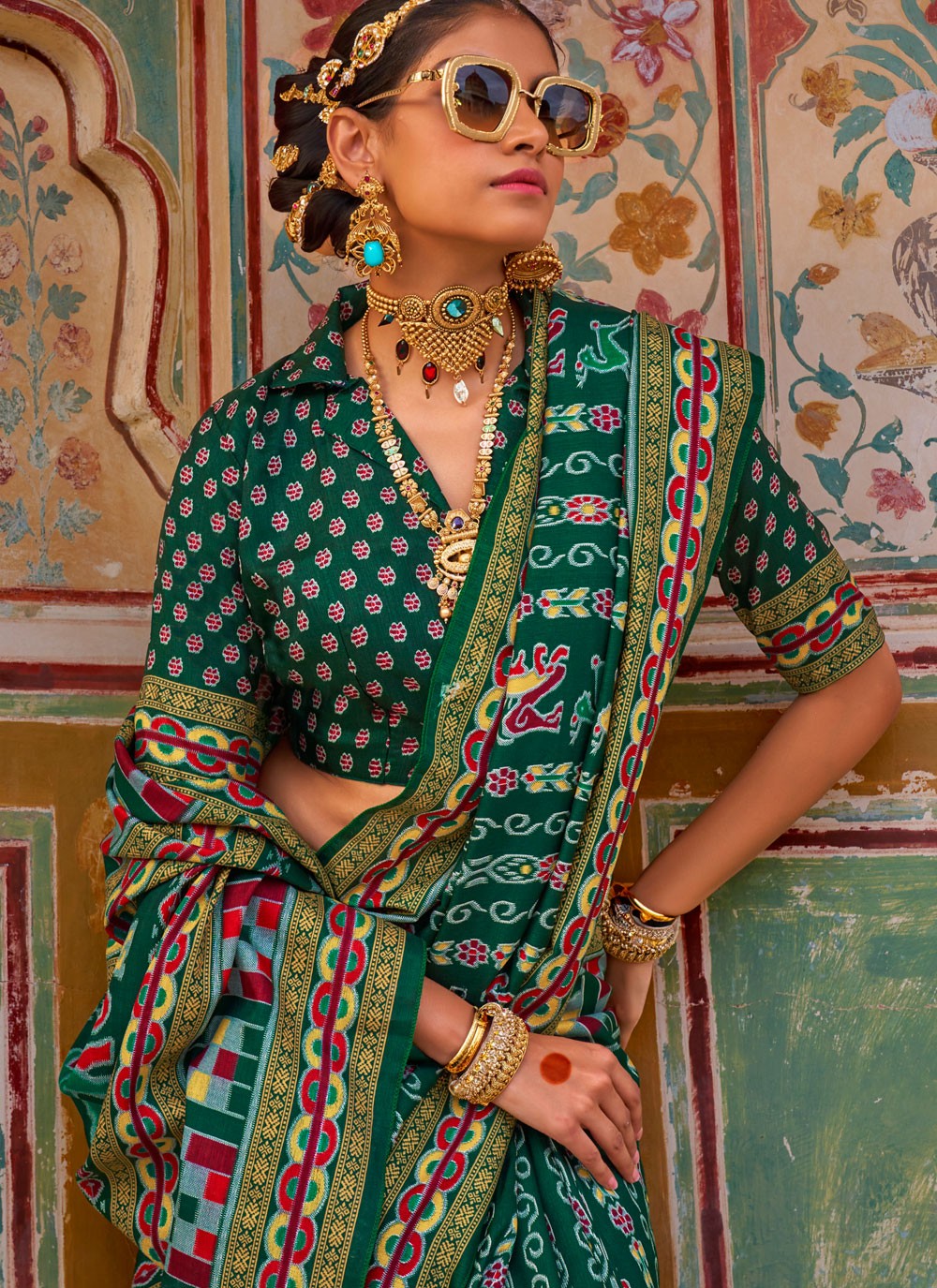 Printed Silk Saree - S11716