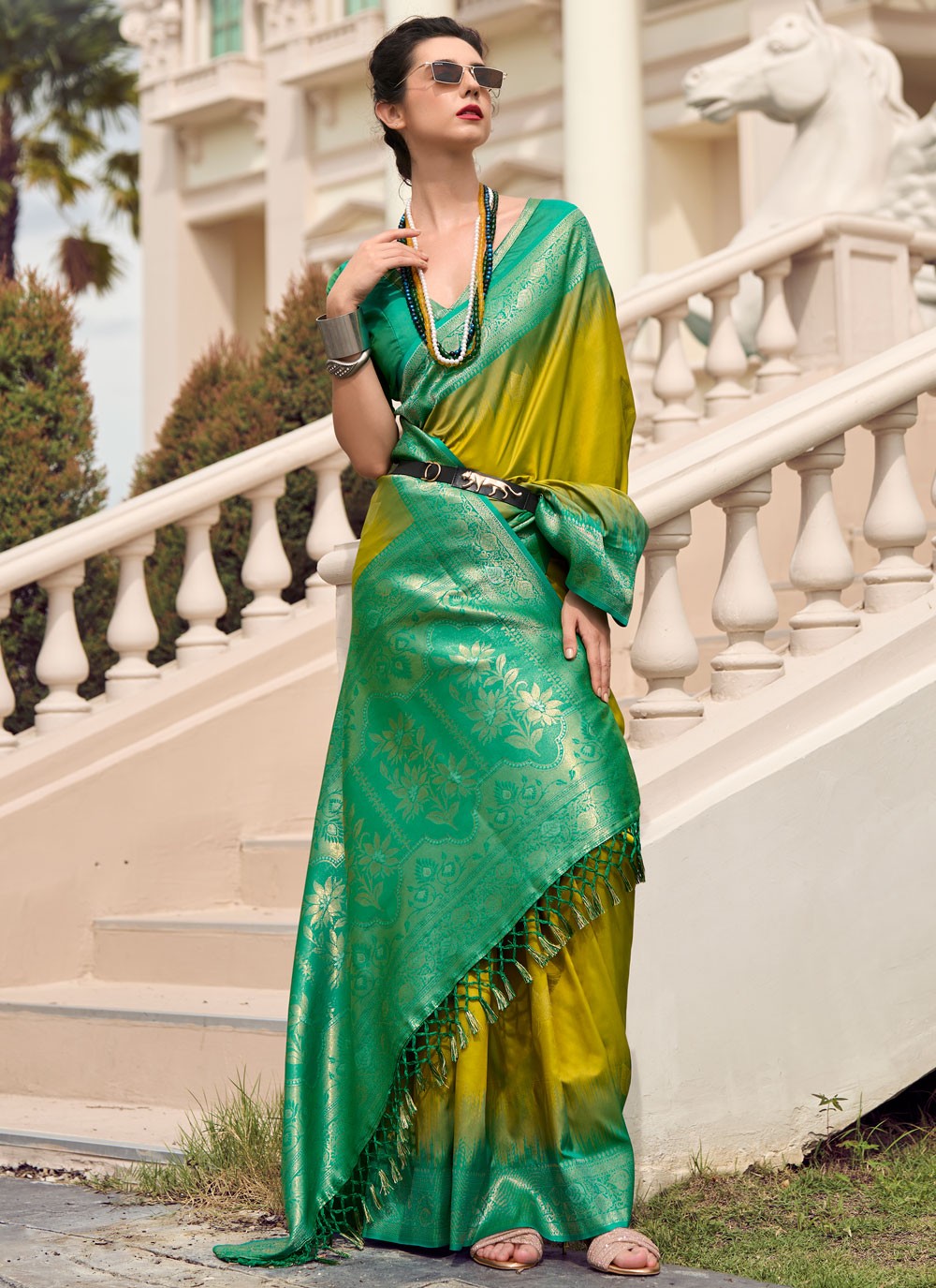 Weaving Zari Pure Silk Saree - S11970