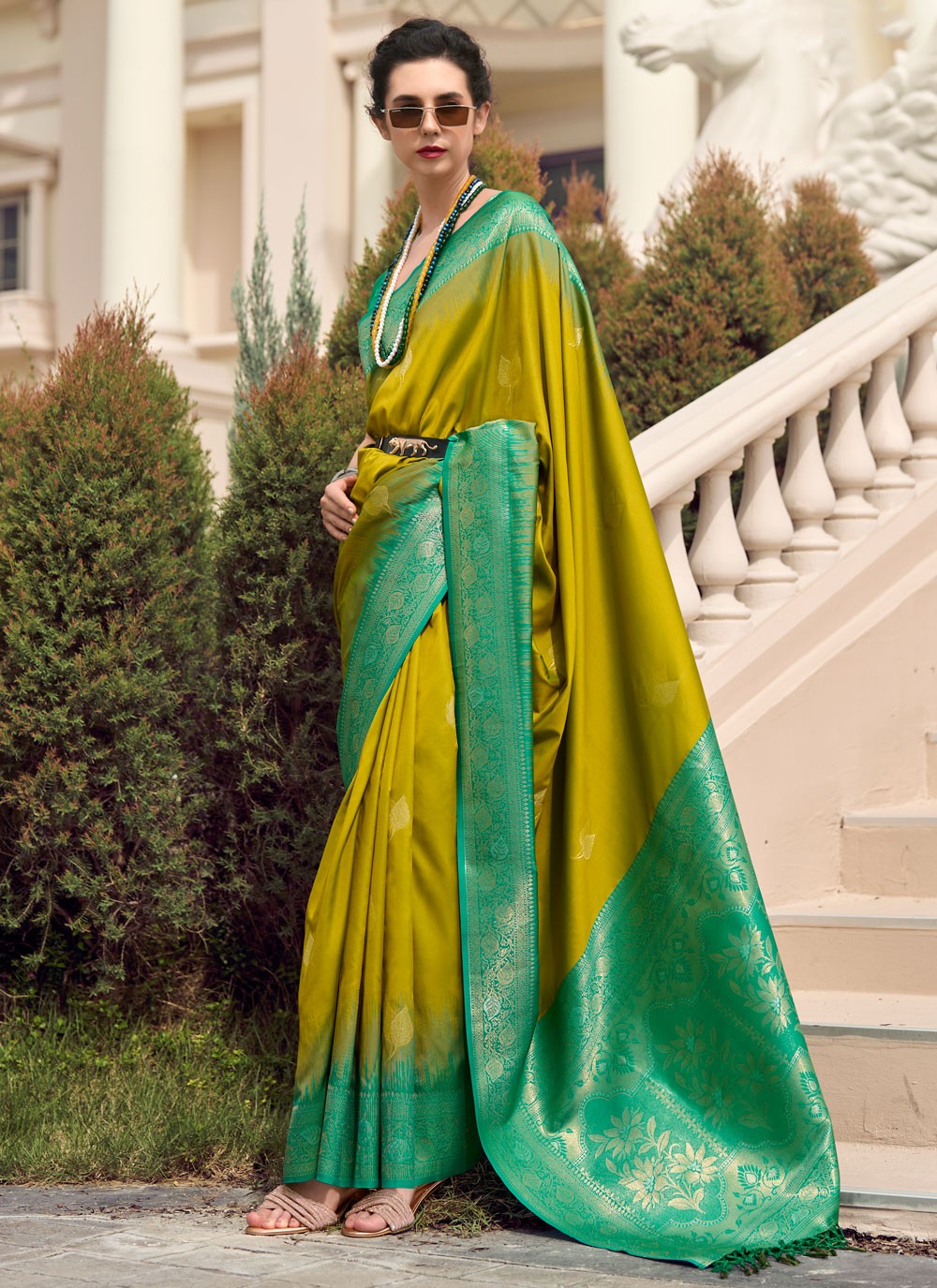 Weaving Zari Pure Silk Saree - S11970