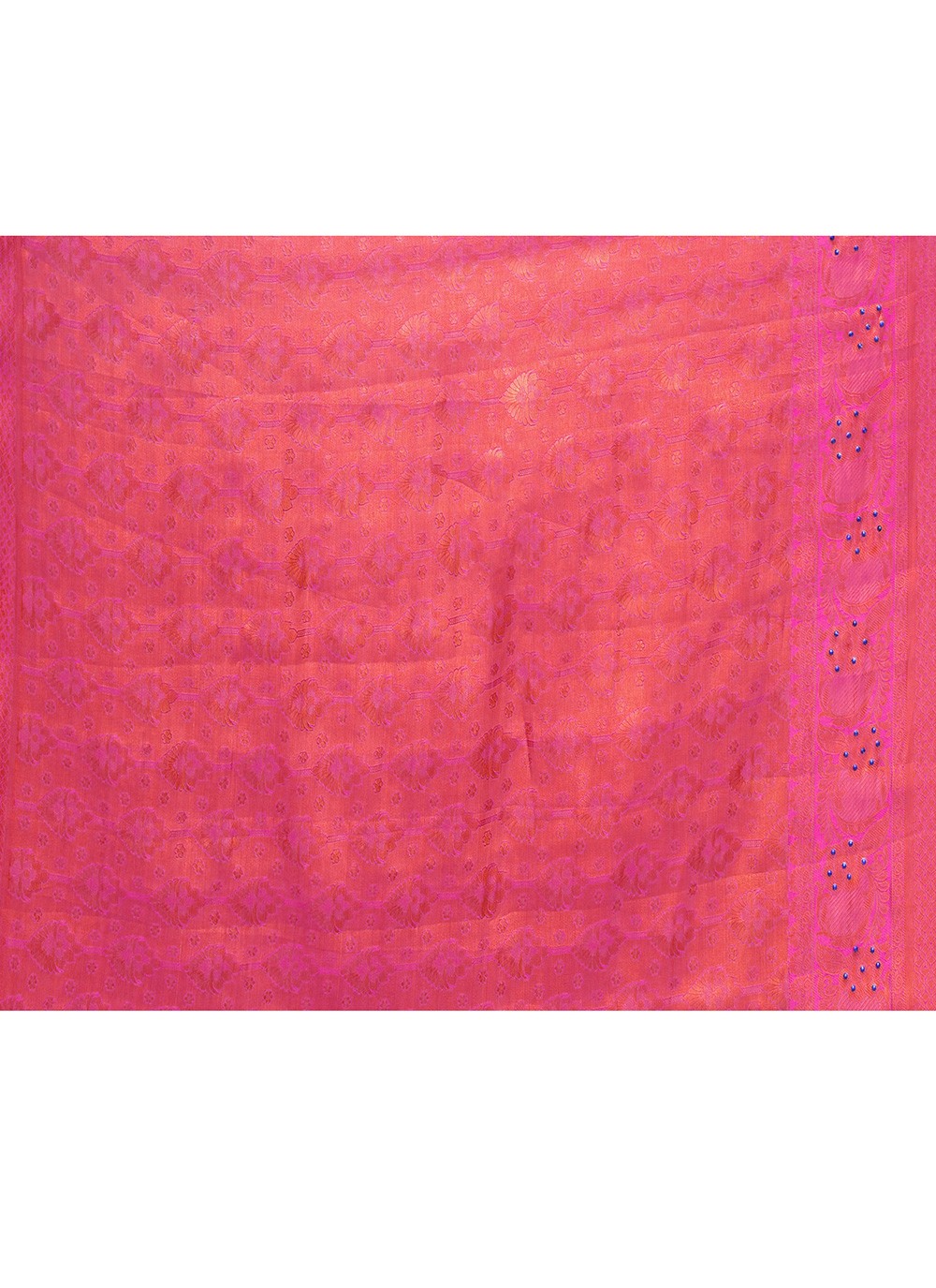 Contemporary Hand Embroidery Brown, Navy Blue Kanjivaram Silk Saree S13150