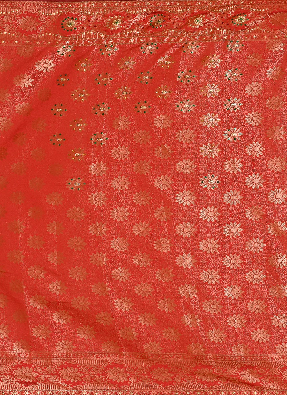 Classic Embroidered Net Saree - S7828