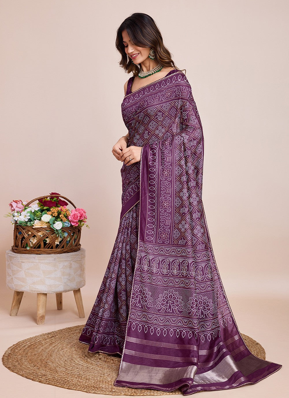 Classic Printed Cotton Silk Saree - S7900