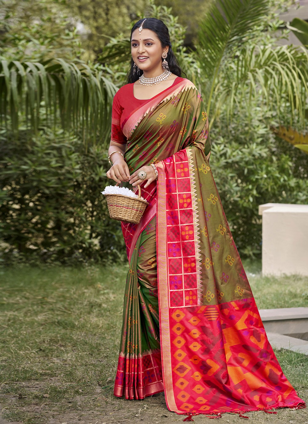Contemporary Weaving Zari Brown Silk Saree S12826