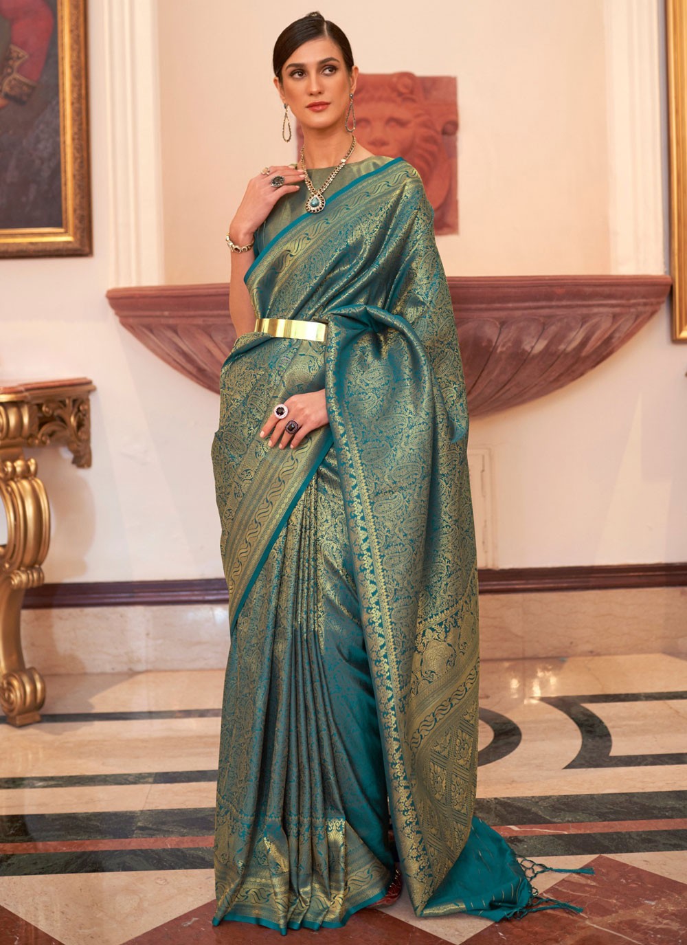 Designer Weaving Zari Silk Saree - S6224