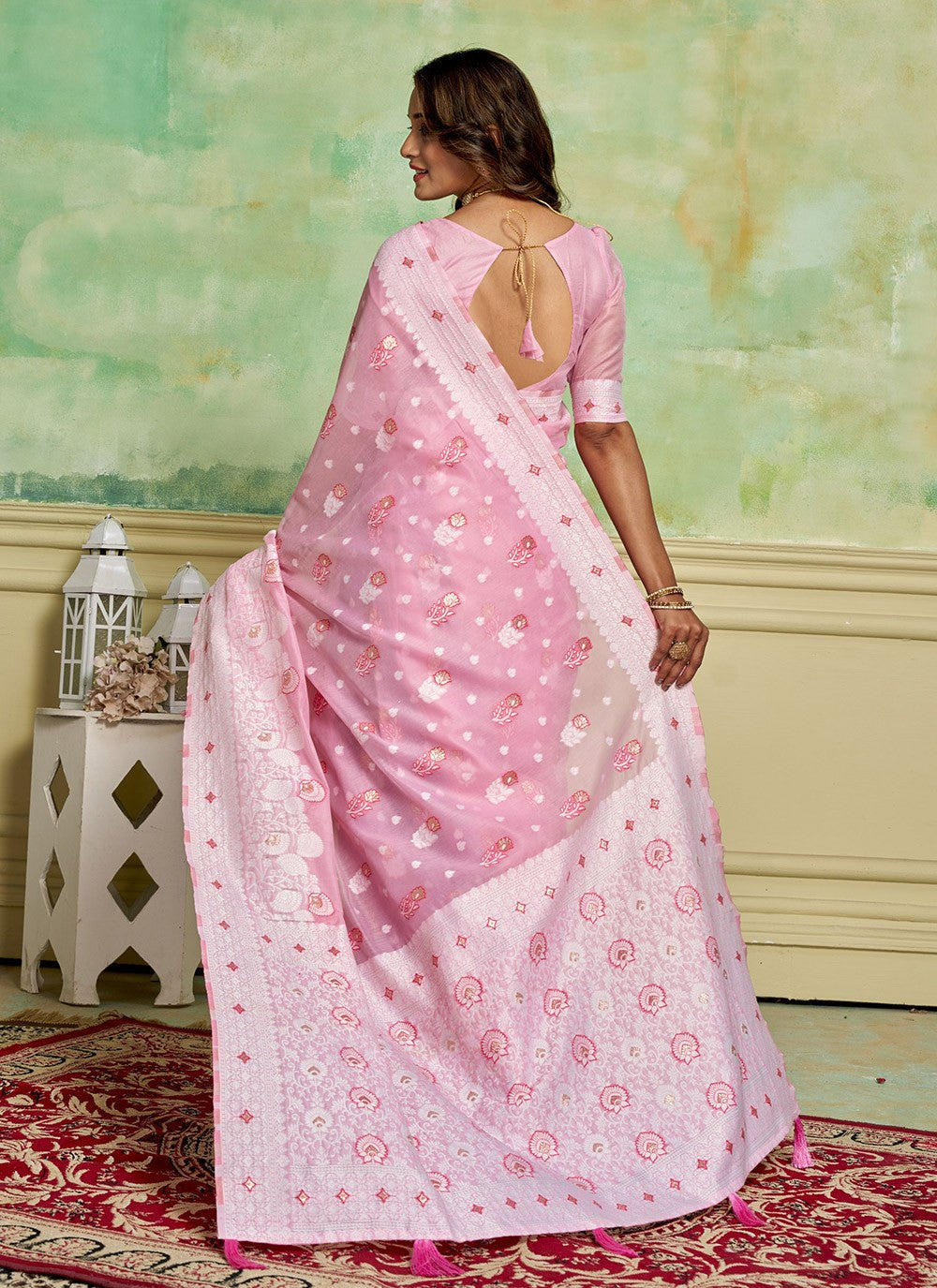 Woven Cotton Saree - S11650