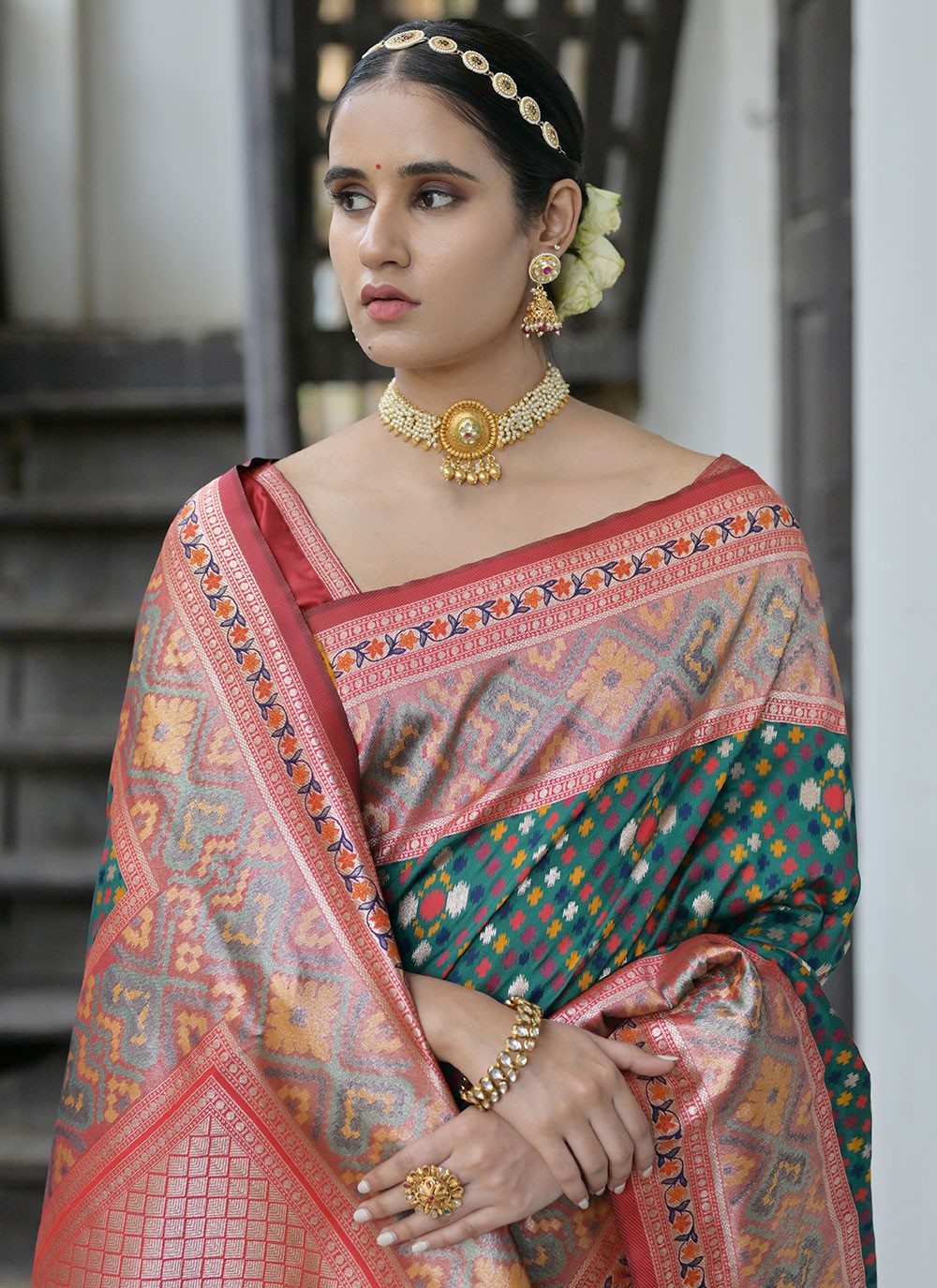 Contemporary Woven Paithni, Silk Saree - S6517