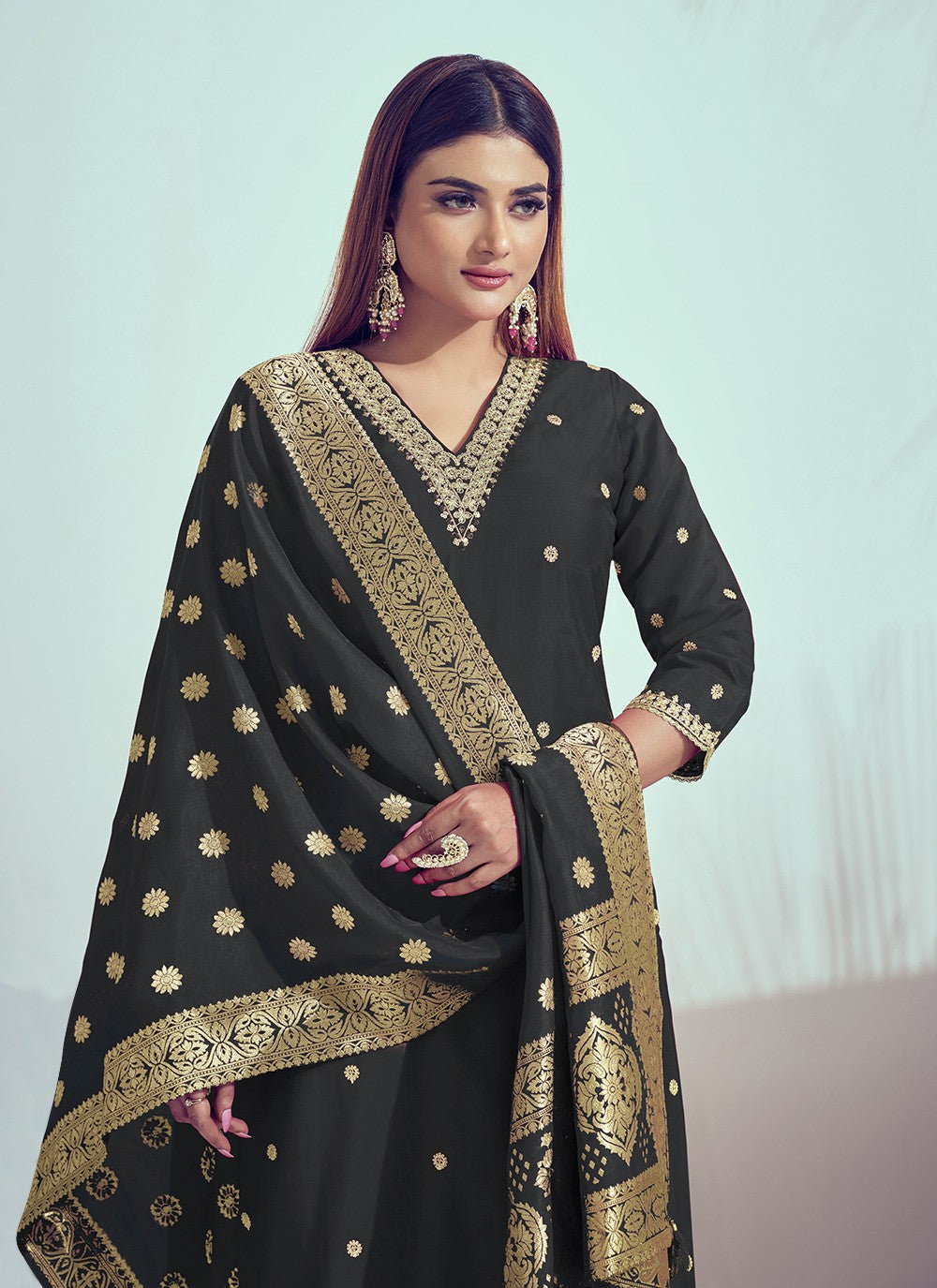 Cord Silk Salwar Suit - T4664