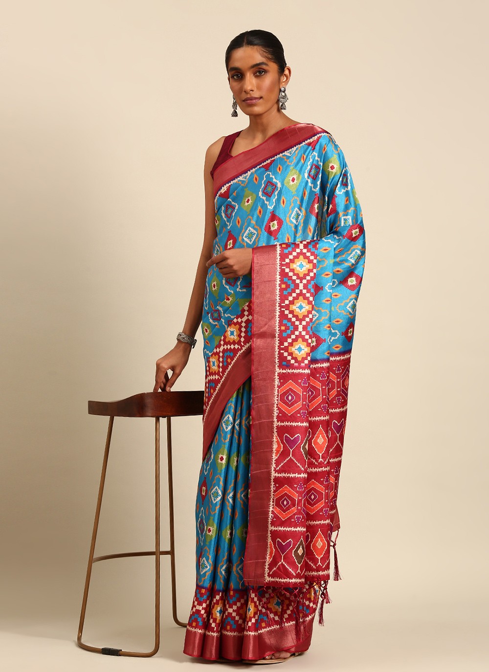 Casual Digital Print Cotton Saree - S7484