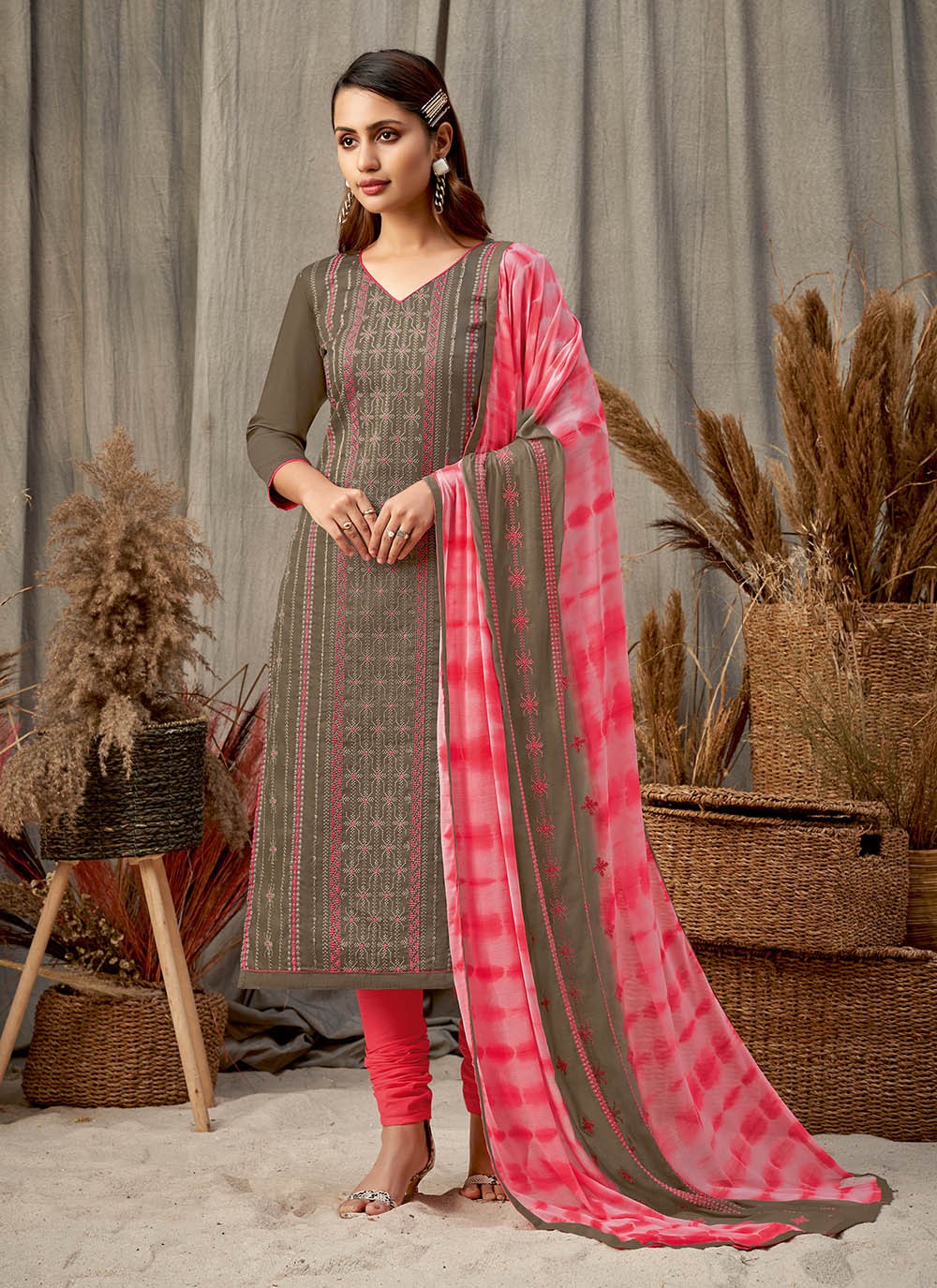 Cotton Churidar Suit - T669