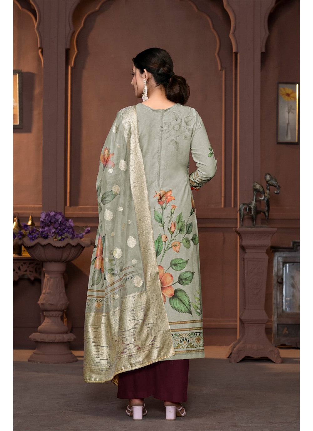 Cotton Palazzo Suit - T3437