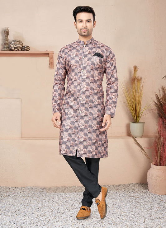 Fancy Work Cotton Multi Colour Indo Western - M6223