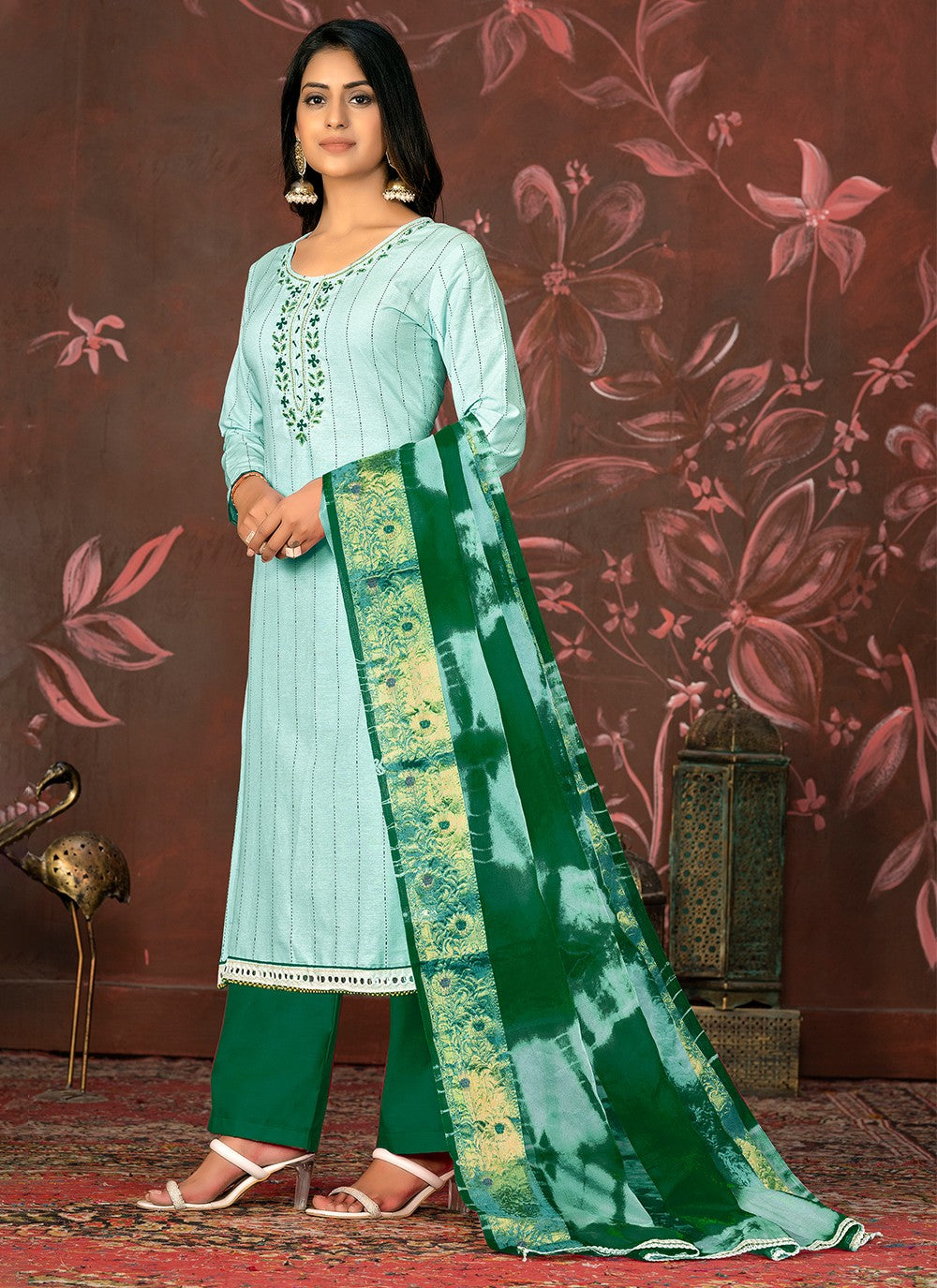 Art Silk Salwar Suit - T1990