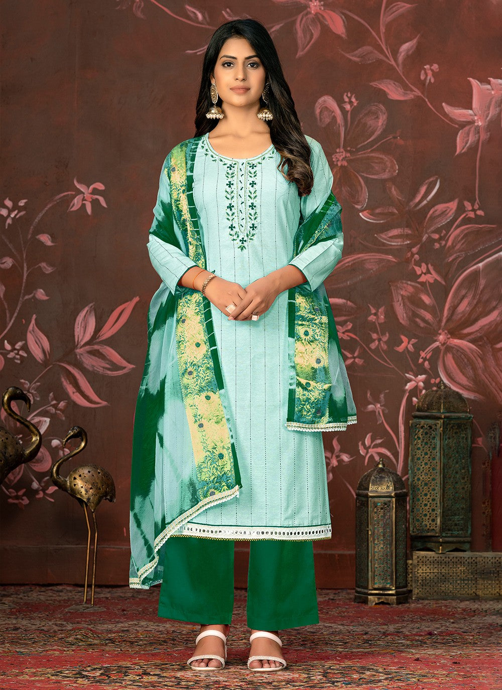 Art Silk Salwar Suit - T1990