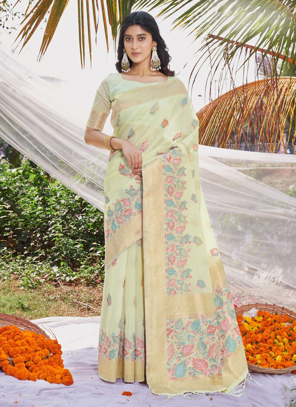 Trendy Thread Cotton Saree - S5947