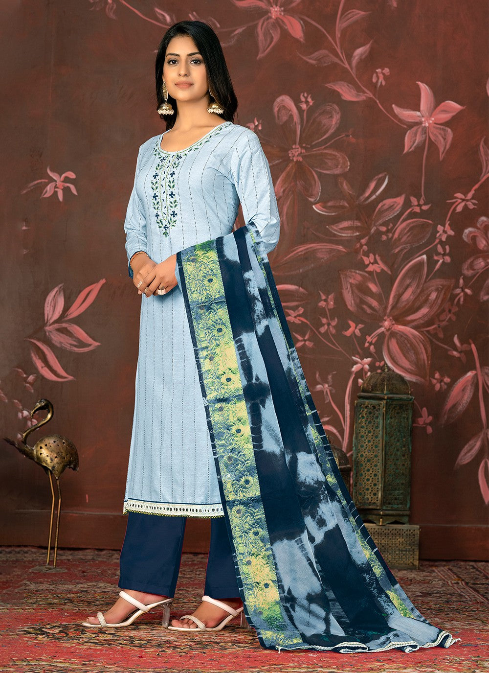 Art Silk Salwar Suit - T1990