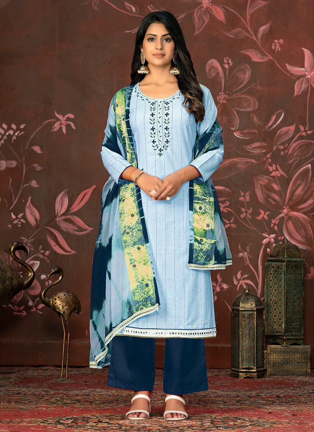 Art Silk Salwar Suit - T1990