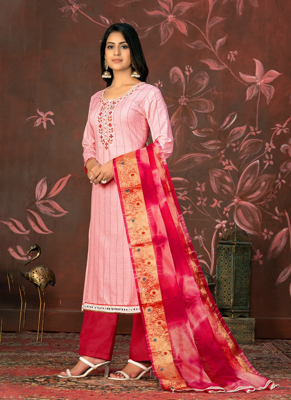 Art Silk Salwar Suit - T1990