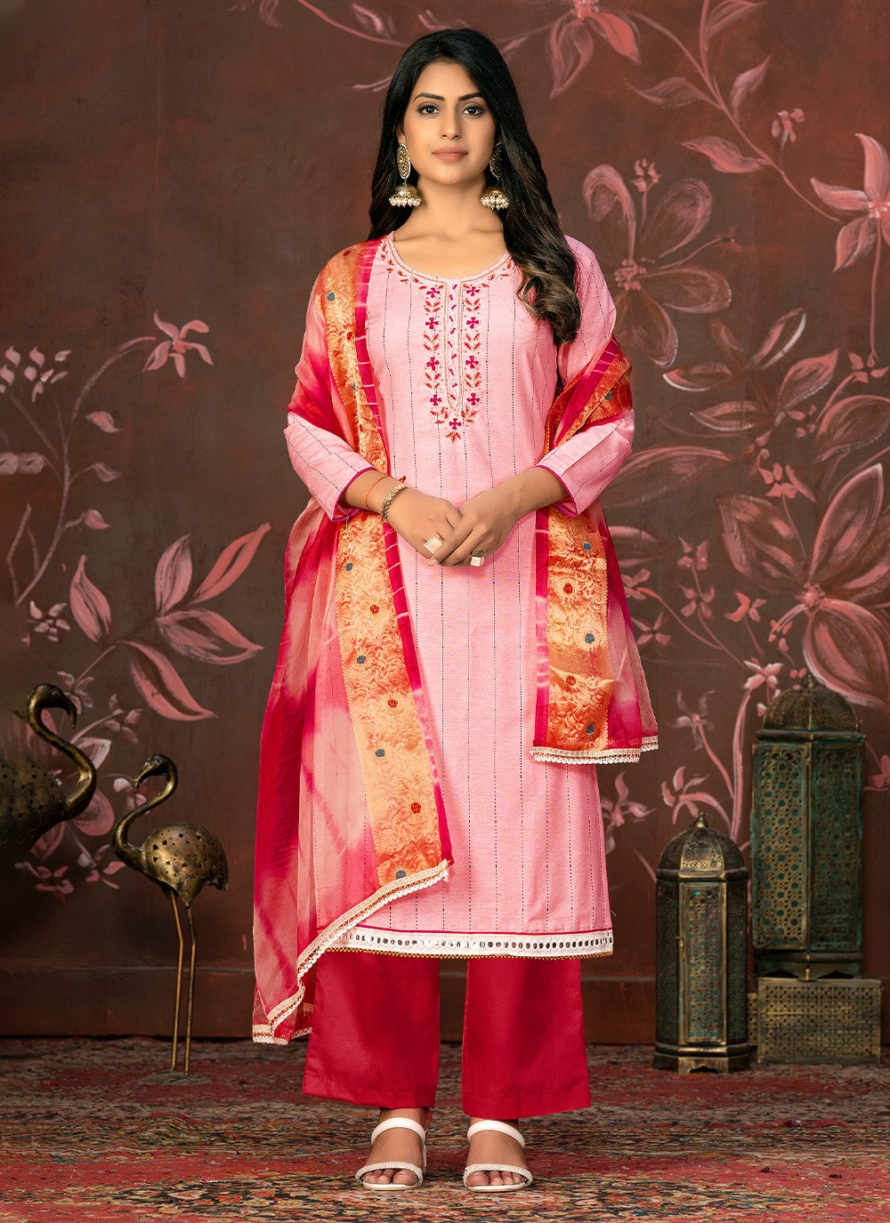 Art Silk Salwar Suit - T1990