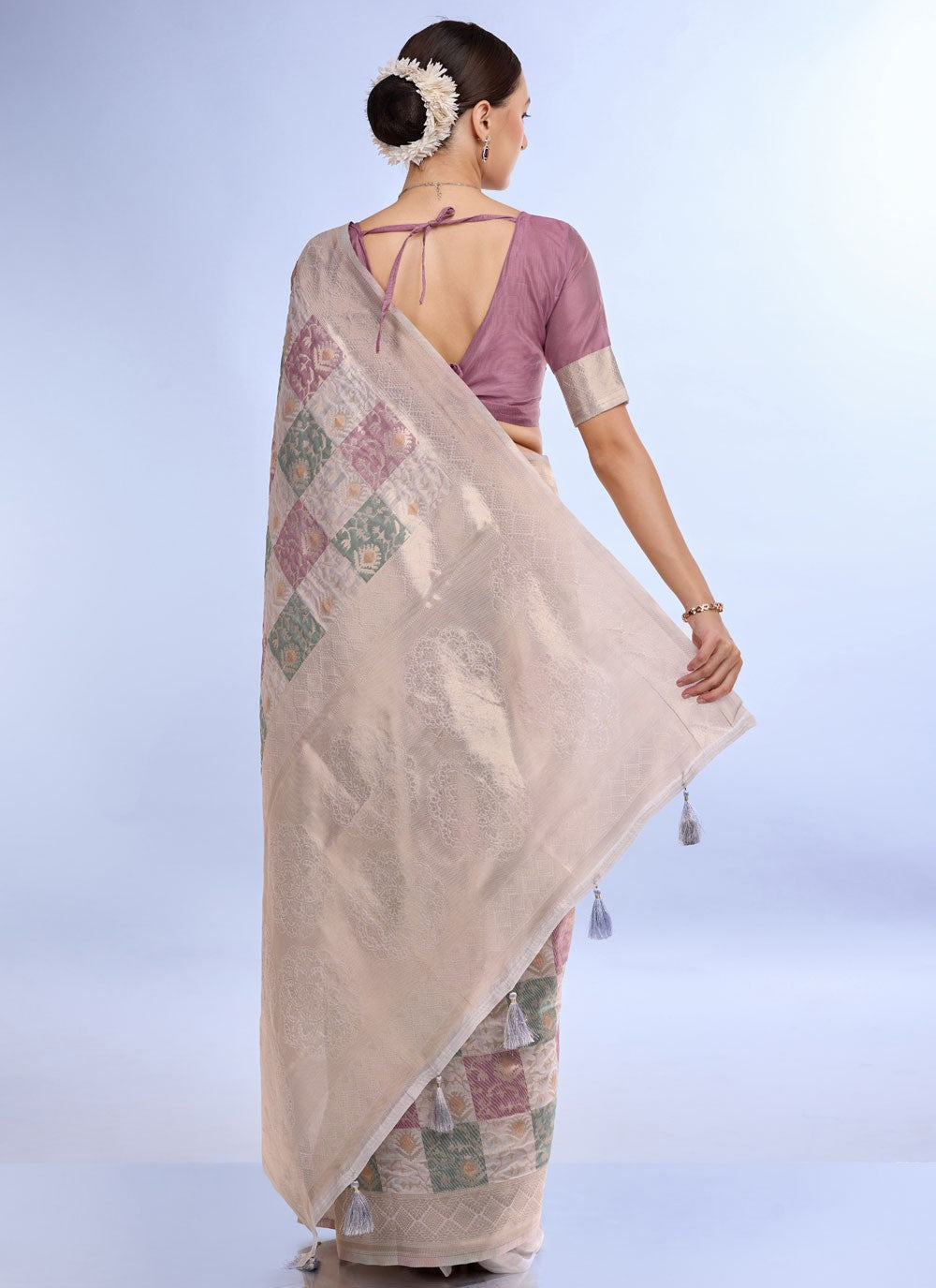 Classic Jacquard Work Cotton , Jacquard Saree - S7424