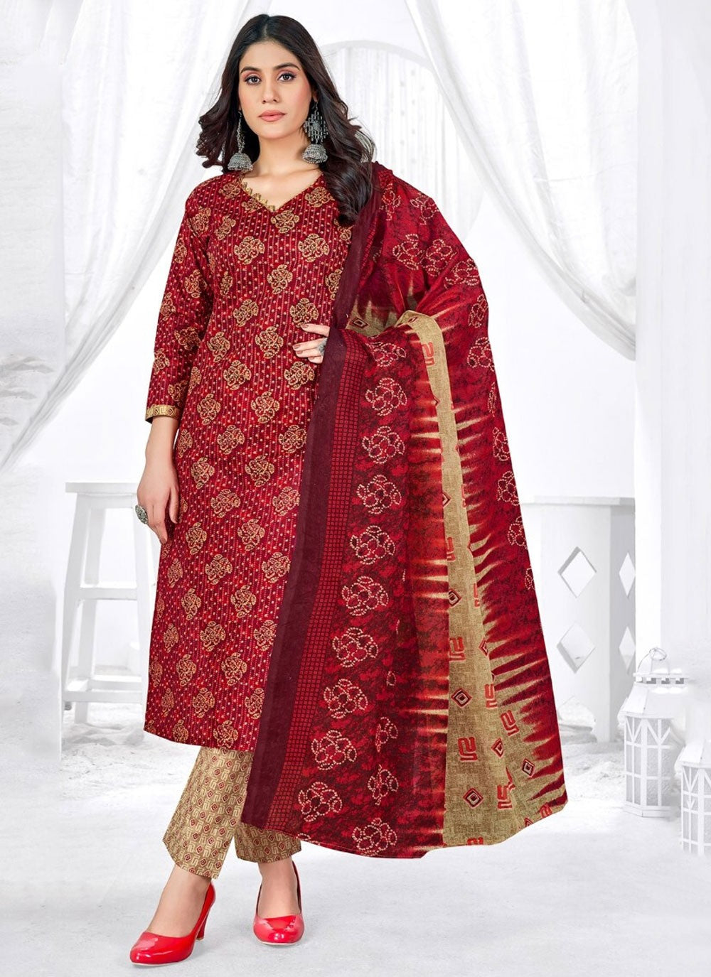 Cotton Salwar Suit - T3947