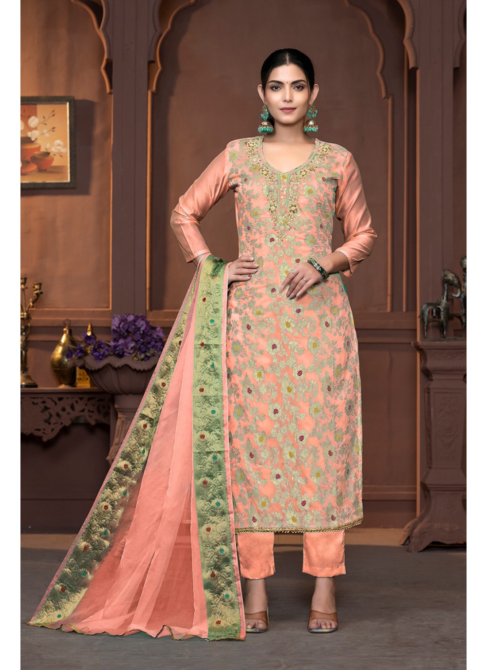 Cotton Palazzo Suit - T3437