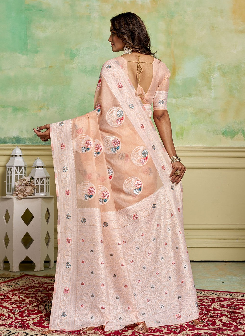 Woven Cotton Saree - S11676