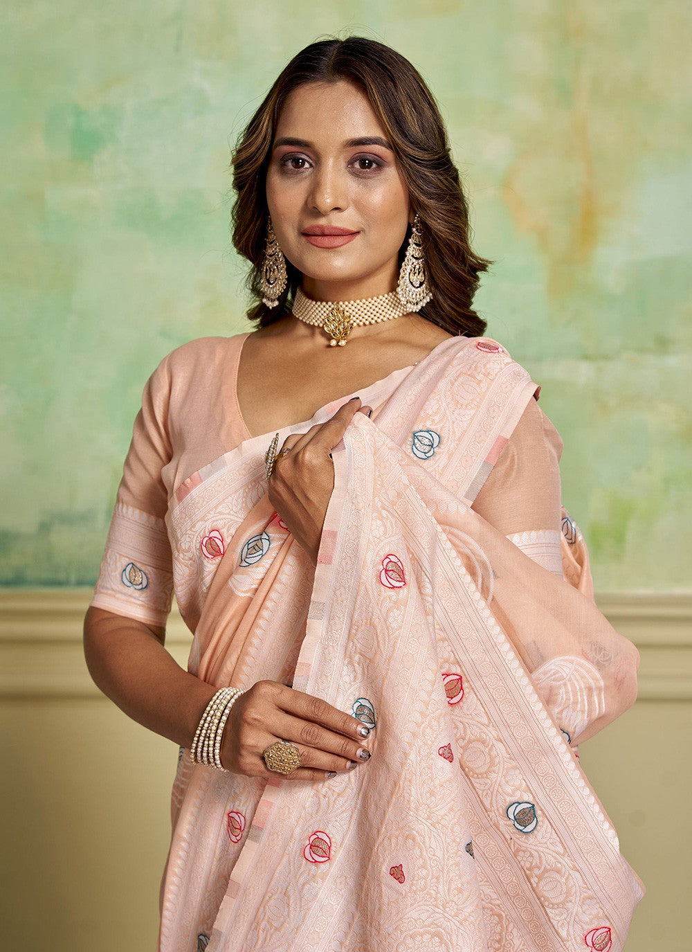 Woven Cotton Saree - S11676