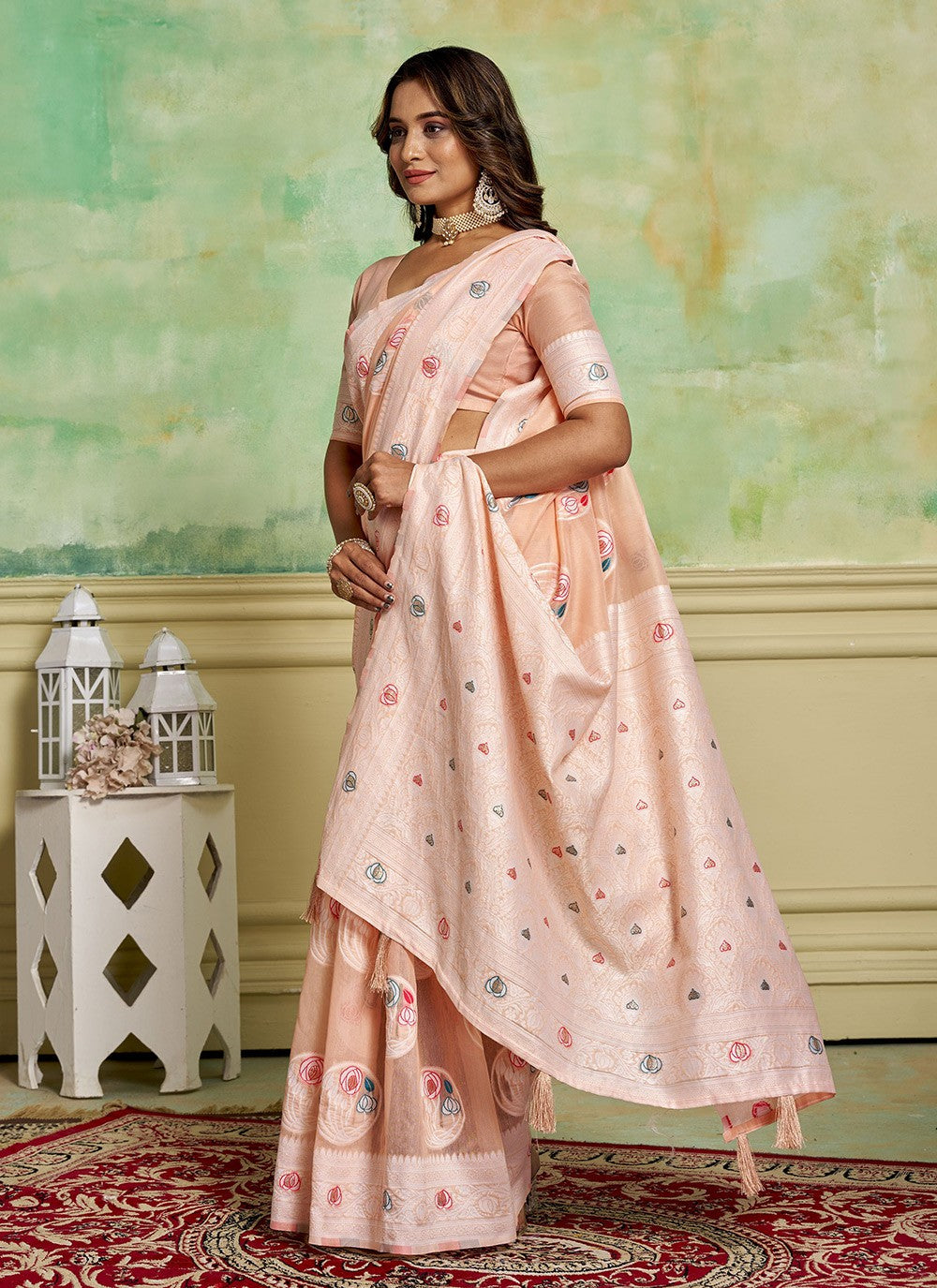 Woven Cotton Saree - S11676