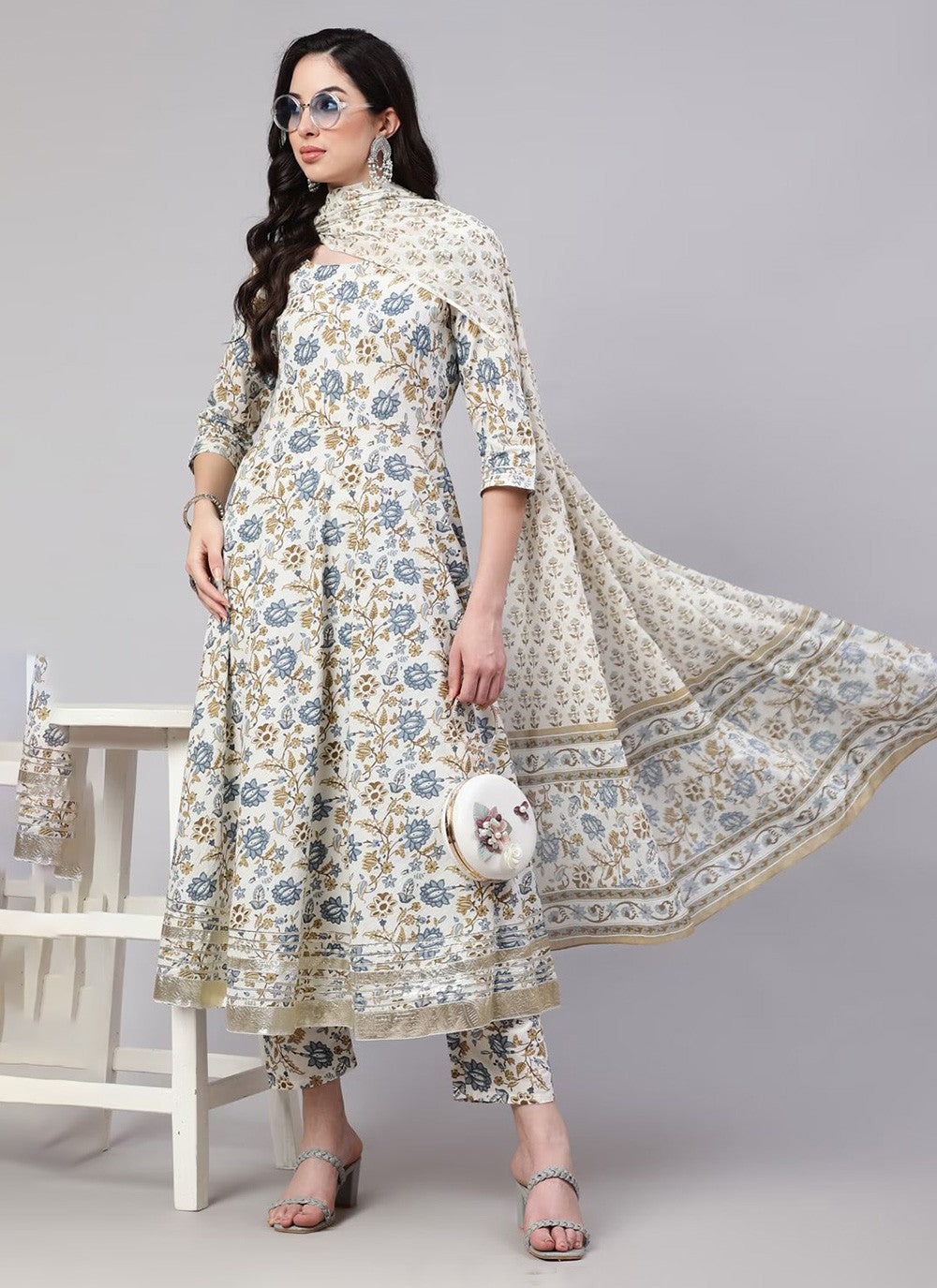 Rayon, Viscose Anarkali - T1166