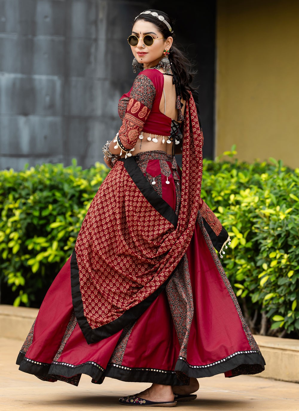Printed Cotton Readymade Lehenga Choli - L2498