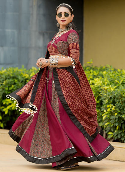 Printed Cotton Readymade Lehenga Choli - L2498